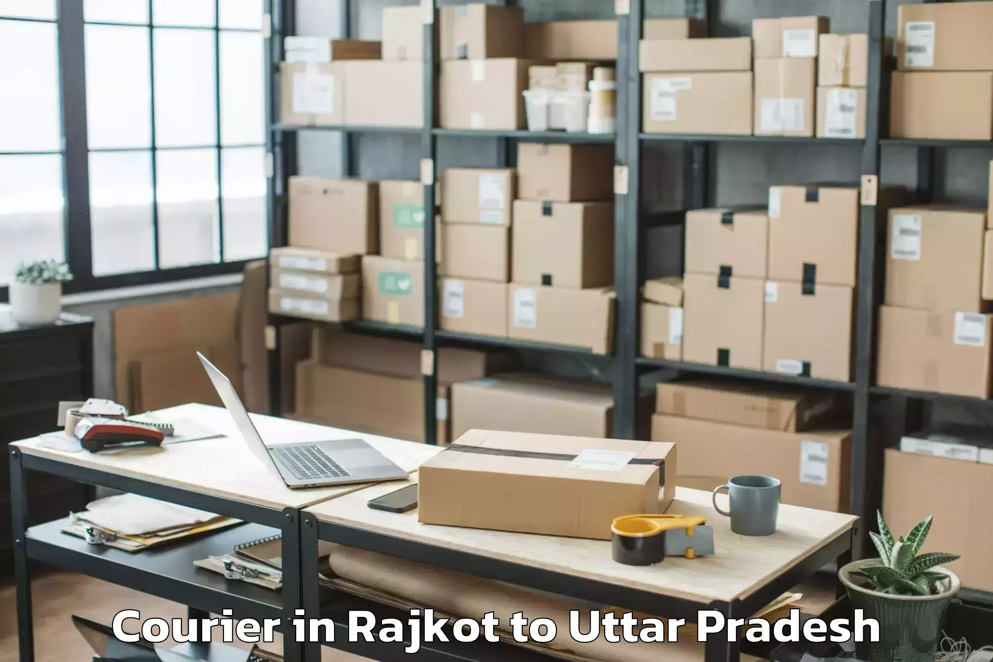 Affordable Rajkot to Jasrana Courier